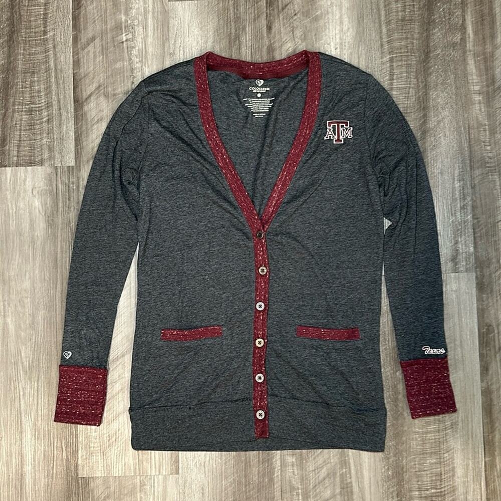 Texas A&M Aggies Colosseum Cardigan Tee - Medium